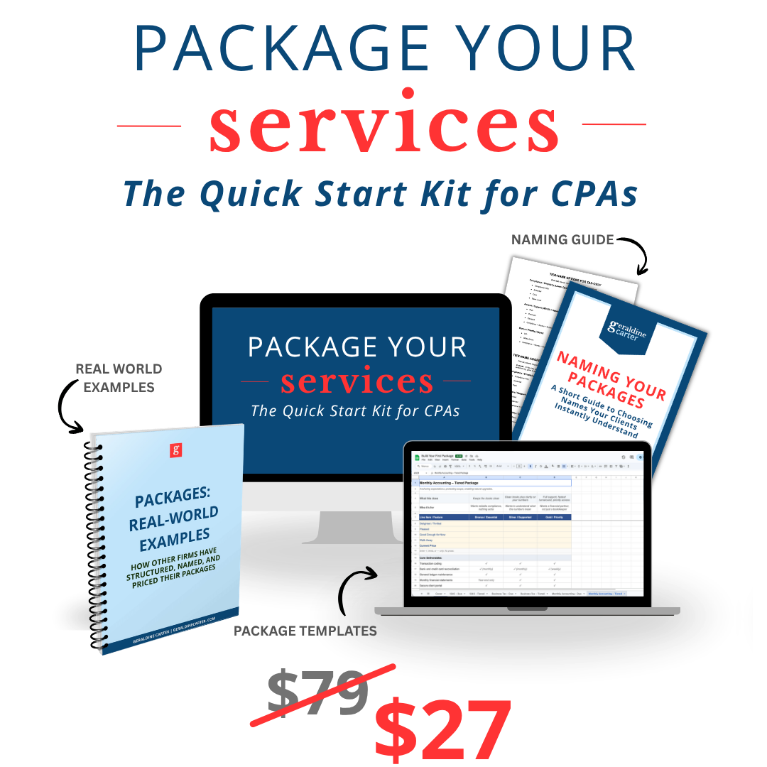 Package Your Services: The Quick Start Kit for CPAs